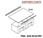 Ράφι γυάλινο συντήρησης ψυγείου SIEMENS, PITSOS, NEFF, 00664697